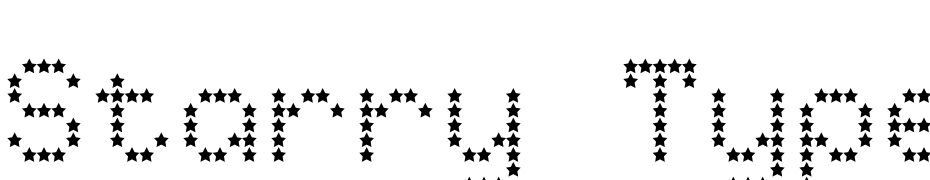 Starry Type LA cкачати шрифт безкоштовно